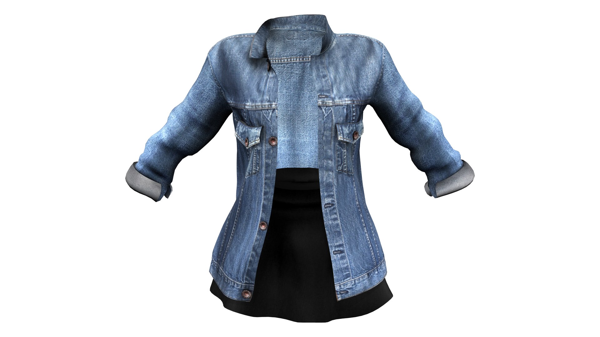 Oversize Denim Jacket With Low Flare Mini Skirt 3D model https://p.turbosquid.com/ts-thumb/xl/o43JGs/1T/preview1/png/1669176225/1920x1080/fit_q87/e13568d5d523ba6d982741b1617dd2d3150b81f4/preview1.jpg