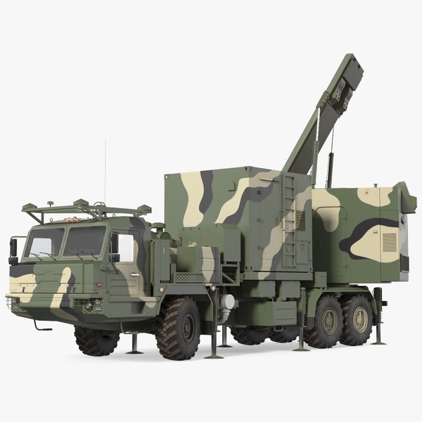 camouflage mobile tracking radar model