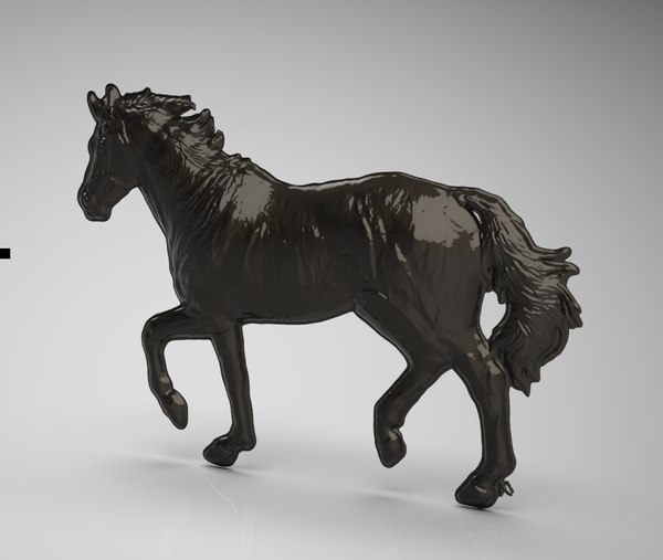 horse body relief modeled 3D