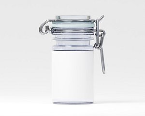 3D Glass jar container 3d model