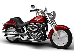3ds harley-davidson flstf softail fat