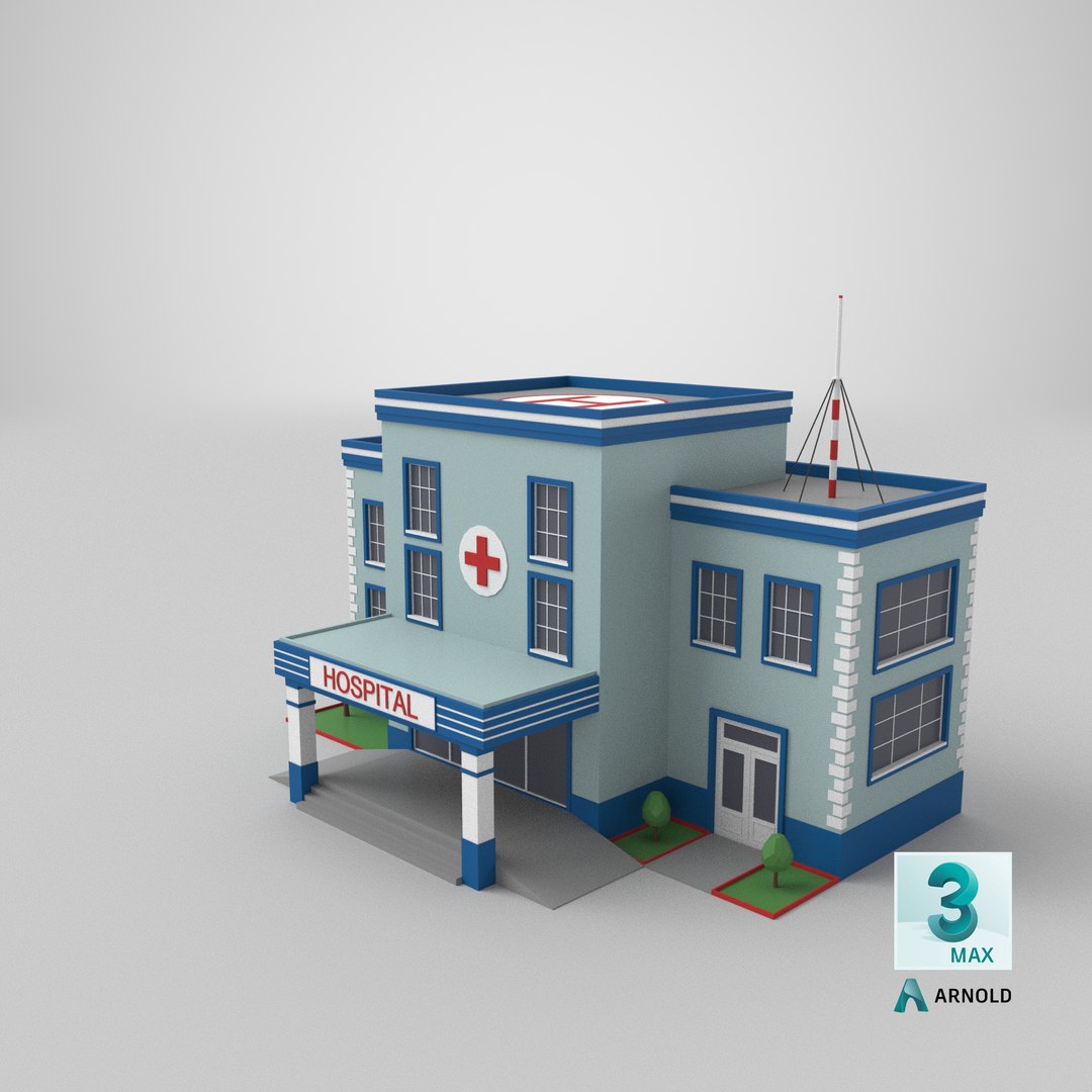 3D Low Poly Cartoon Hospital https://p.turbosquid.com/ts-thumb/xl/waK0dE/CW/stemcell_max_arnold_render/png/1637212964/1920x1080/fit_q87/c3977e0c59503b179548ea2816cf05221bd8c50c/stemcell_max_arnold_render.jpg