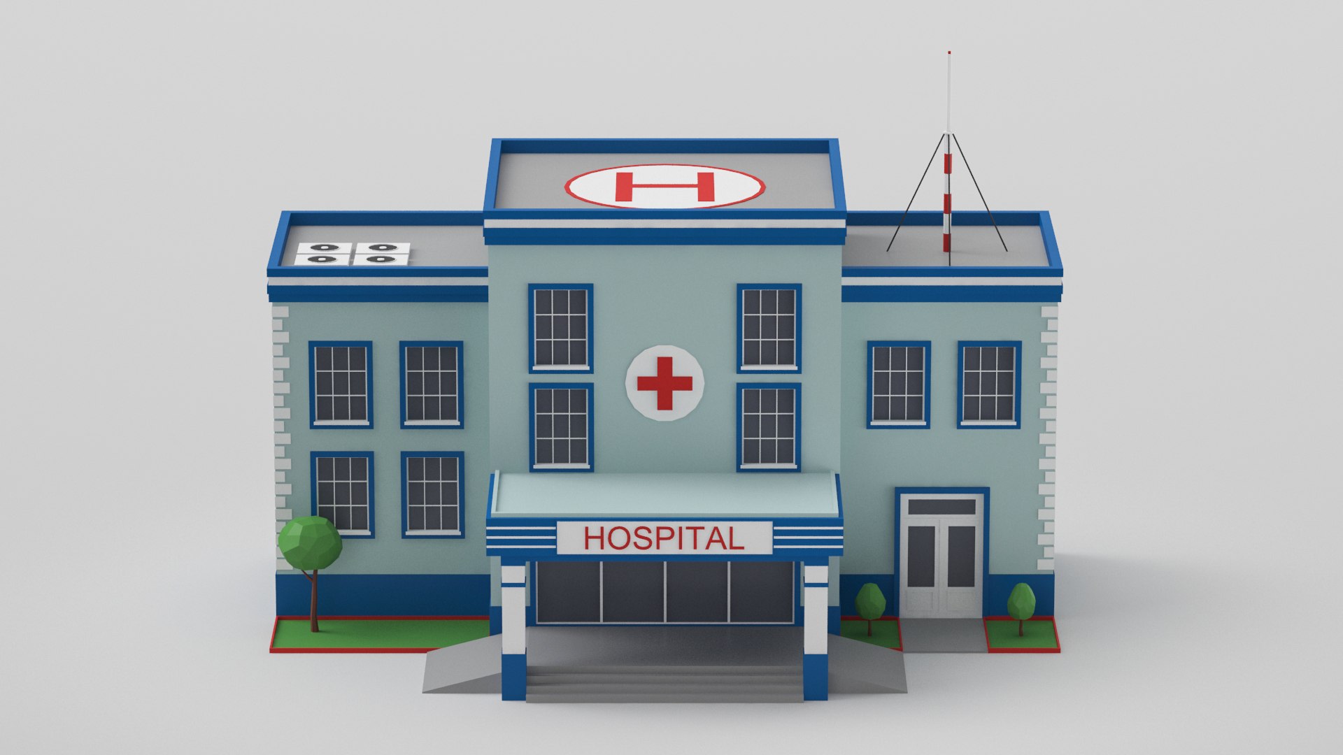 3D Low Poly Cartoon Hospital https://p.turbosquid.com/ts-thumb/xl/waK0dE/HD/cartoonhospital5/jpg/1637061858/1920x1080/fit_q87/1776c4da53d39141e4b50dc7fb87db0976f0f73a/cartoonhospital5.jpg