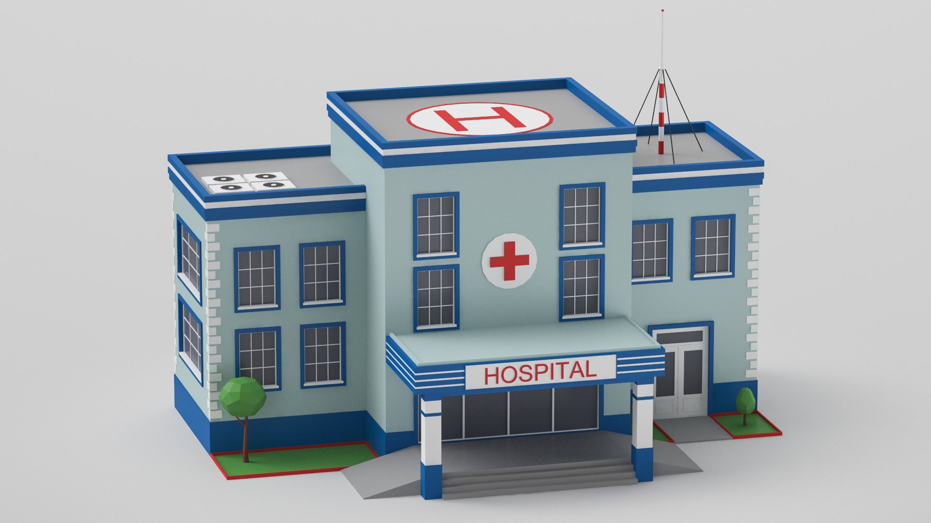 3D Low Poly Cartoon Hospital https://p.turbosquid.com/ts-thumb/xl/waK0dE/Lf/cartoonhospital3/jpg/1637061896/1920x1080/fit_q87/728d0f9b54fbe7519e08accfbddf06d9aea85b17/cartoonhospital3.jpg