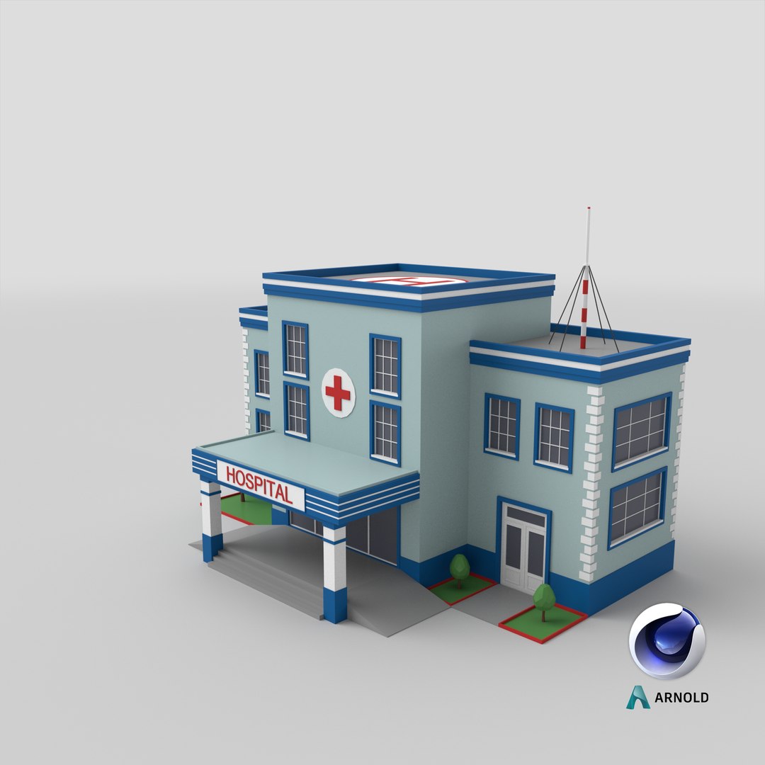 3D Low Poly Cartoon Hospital https://p.turbosquid.com/ts-thumb/xl/waK0dE/YH/stemcell_cinema_4d_arnold_render/png/1637212963/1920x1080/fit_q87/b3e9c73624b4f2375323be21004412cc705a3f80/stemcell_cinema_4d_arnold_render.jpg