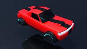 3D model hover car concept