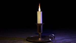 candle 3d model