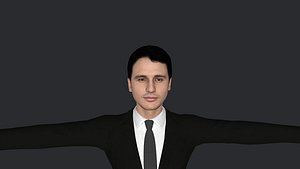 James Franco Hyper Realistic Full Body Fully Rigged 3D Character model