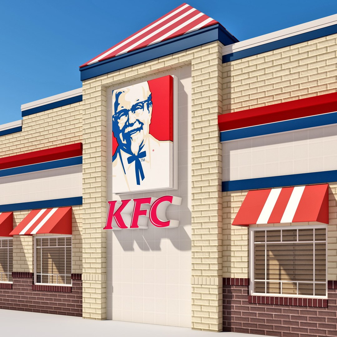 3d kfc restaurant house