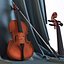 3d model violin rose