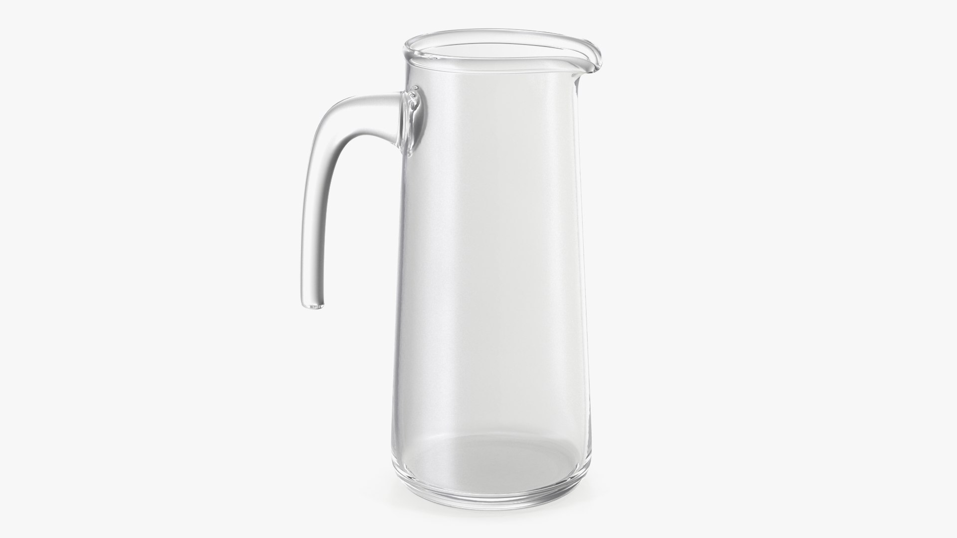 Glass Straight Jug 3D model preview