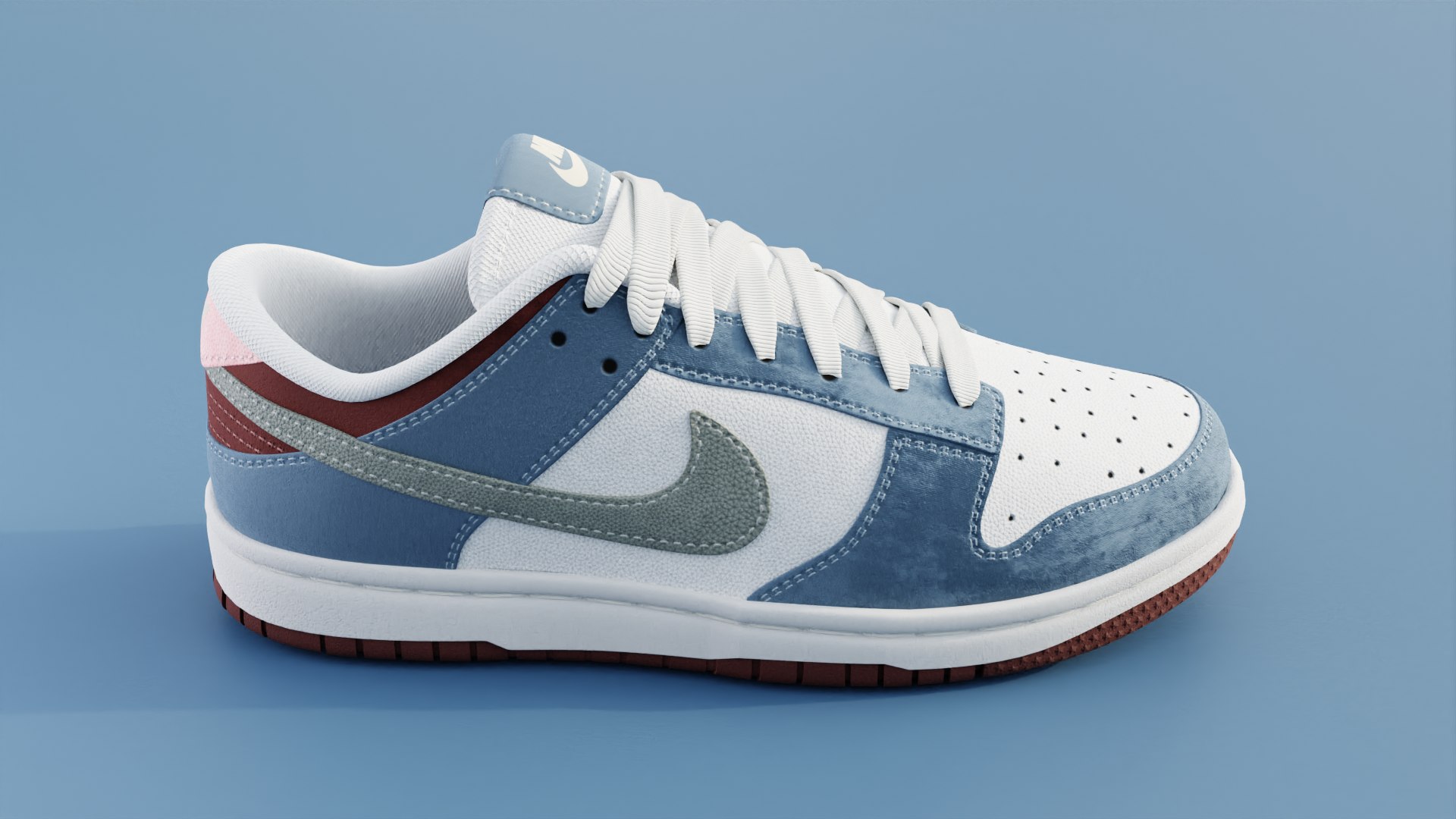 Nike Dunk Low 7 Pieces model https://p.turbosquid.com/ts-thumb/xm/BeqdrK/dX/sb_render2/png/1694786404/1920x1080/fit_q87/9e81c47a09b98afdc32b5cfcaaa8c9c4f29714b6/sb_render2.jpg
