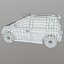 Prosty samochód sportowy Low Poly Post Apocalypse
