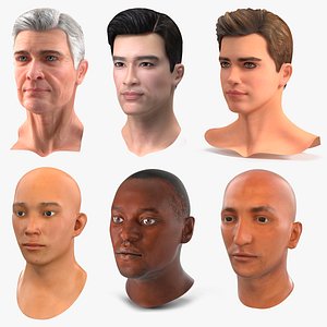 Male Heads Collection 3 3D