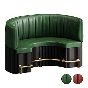 3D Restaurant Sofa 03