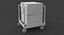 industrial cart cardboard boxes 3D model