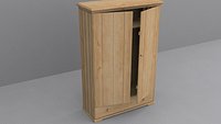 Ikea HURDAL Wardrobe Light Brown