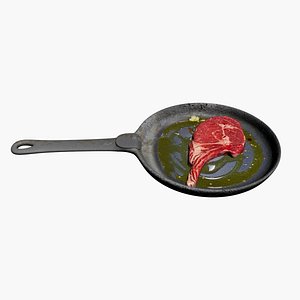 Steak in pan