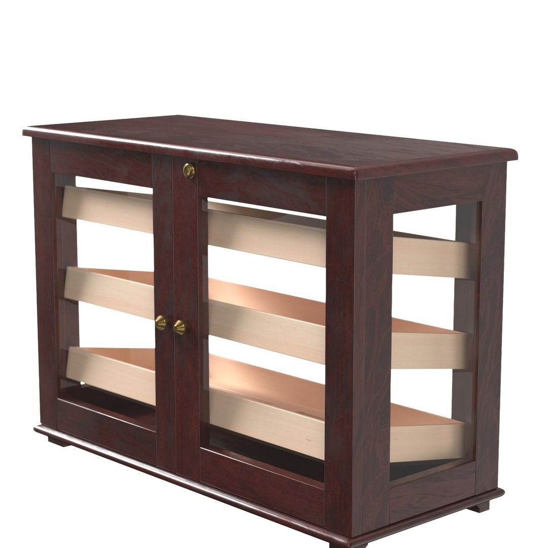 3D Marciano Counter Top Display Humidor PBR TurboSquid 2209386