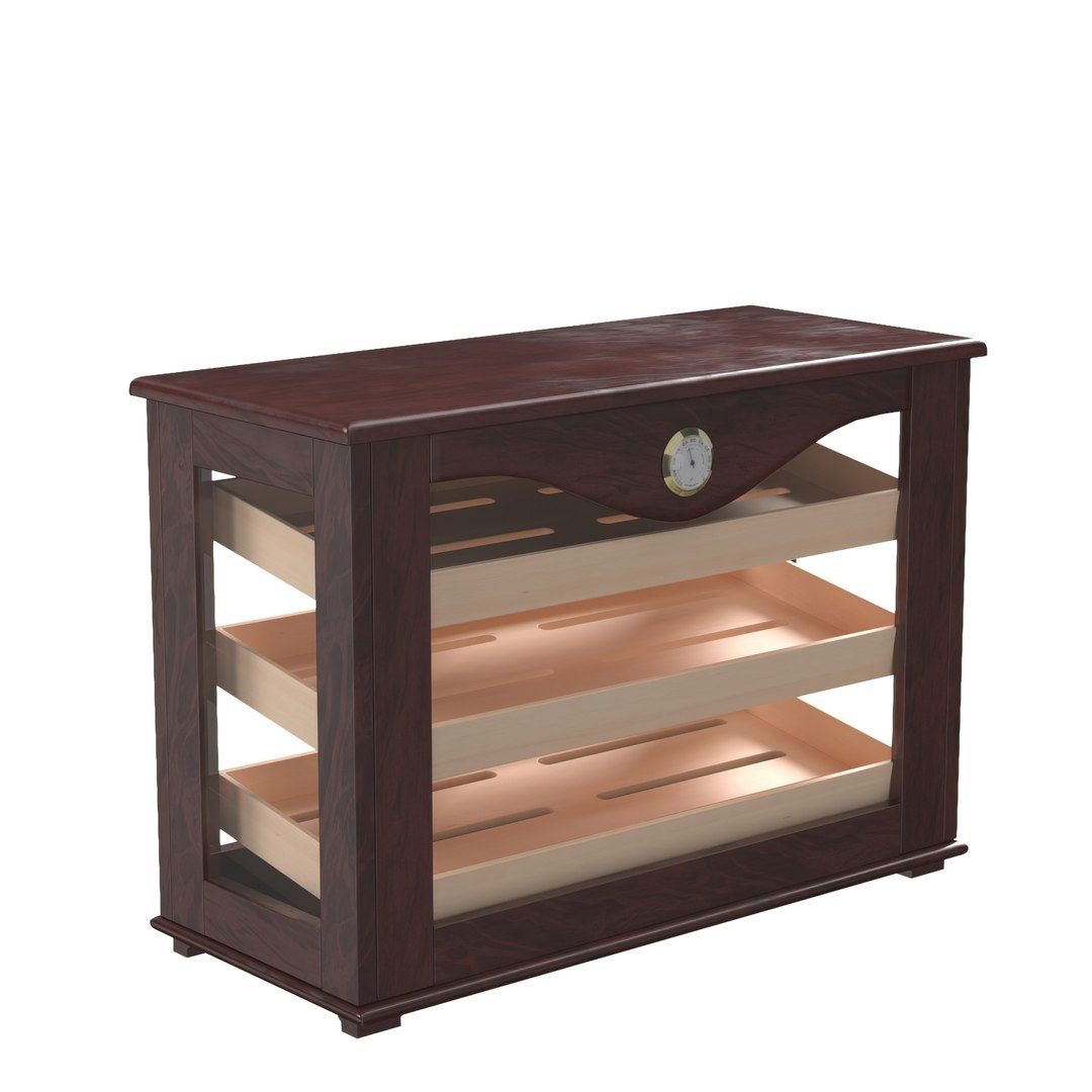 3D Marciano Counter Top Display Humidor PBR TurboSquid 2209386