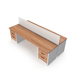 3D Modern Office Workstation Table