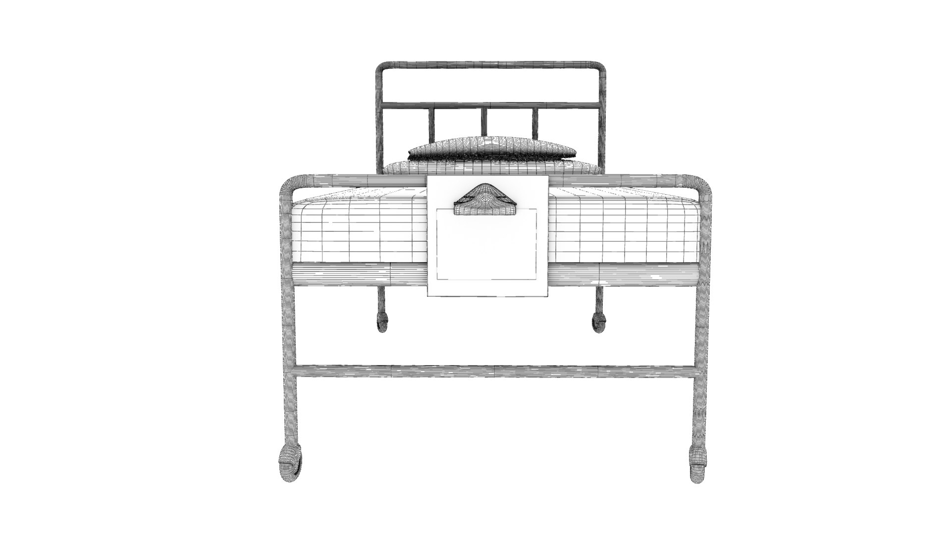 Free Antique Hospital Bed 3d Model