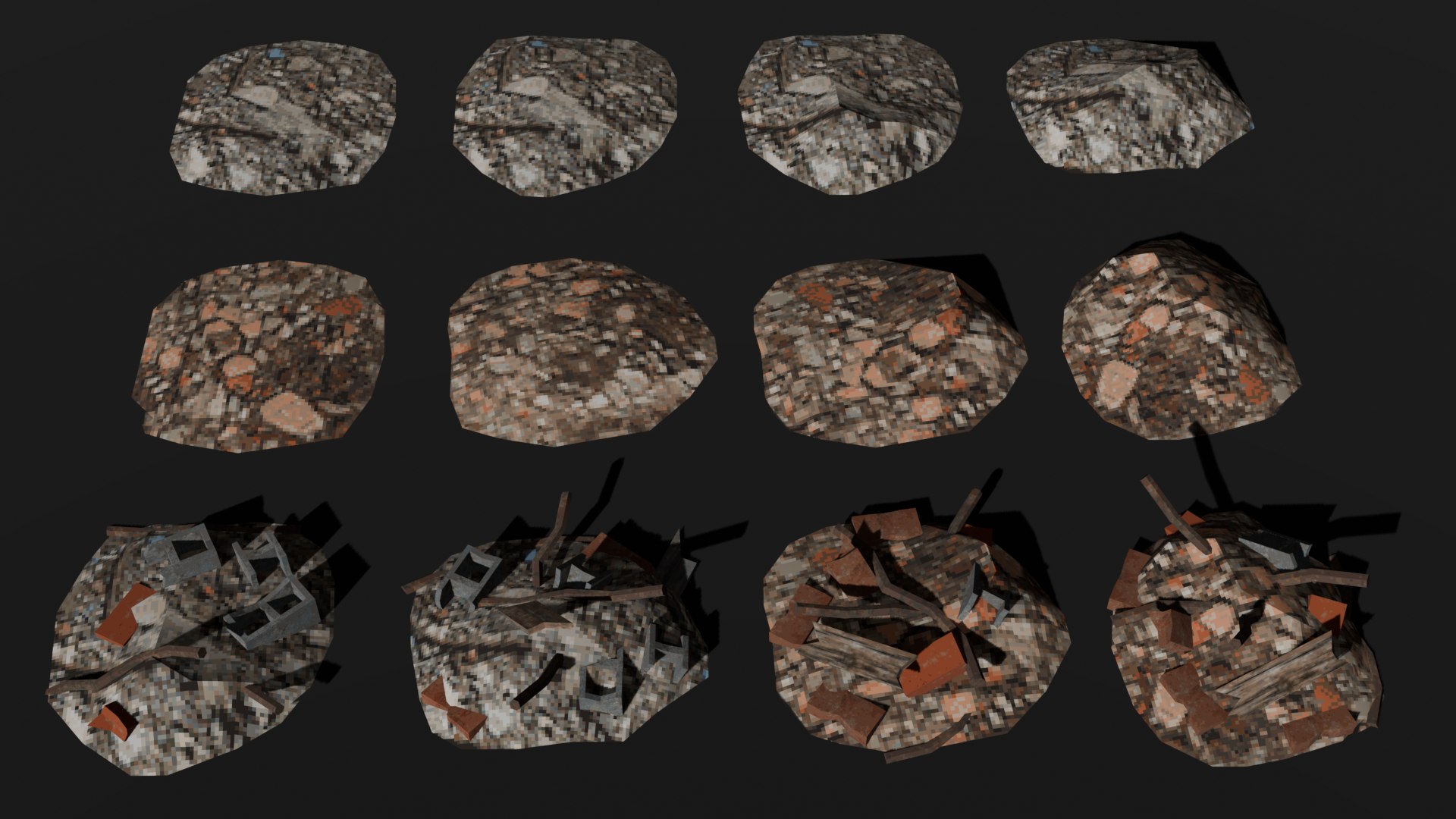3D PSX - PS1 - Debris Pack - Low Poly Model - TurboSquid 2457766
