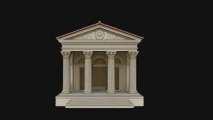 Classical Temple Model Design 9 - 3D Print Model 3D model