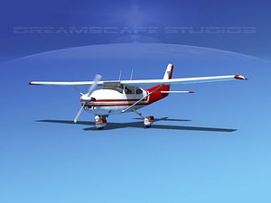 skyline cessna 182 skylane 3d model