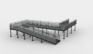 modular ramp 3D model