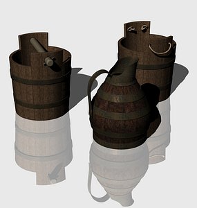 Wooden Buckets and a Pitcher