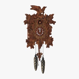 cuckoo clock rigged - 3d max