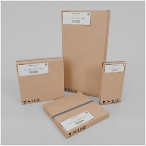 3D Shipping and Logistics Boxes - Rigged and Customizable Set