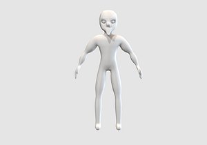 strong male human 3D model