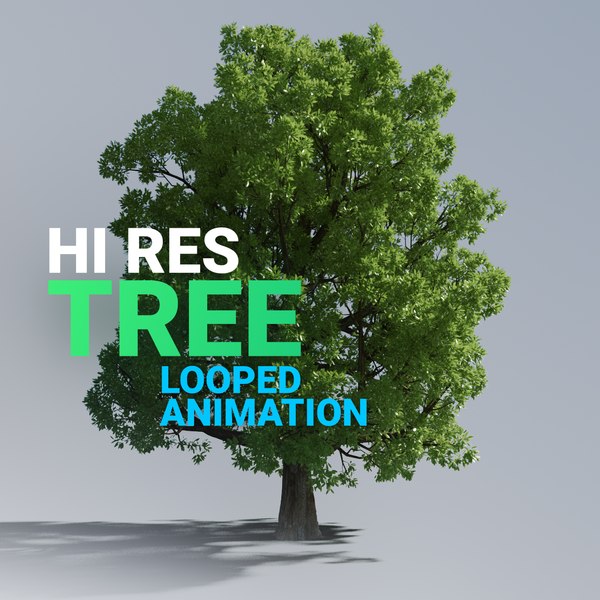 Hi Res Tree Looped 애니메이션 3D 모델 - TurboSquid 1426326