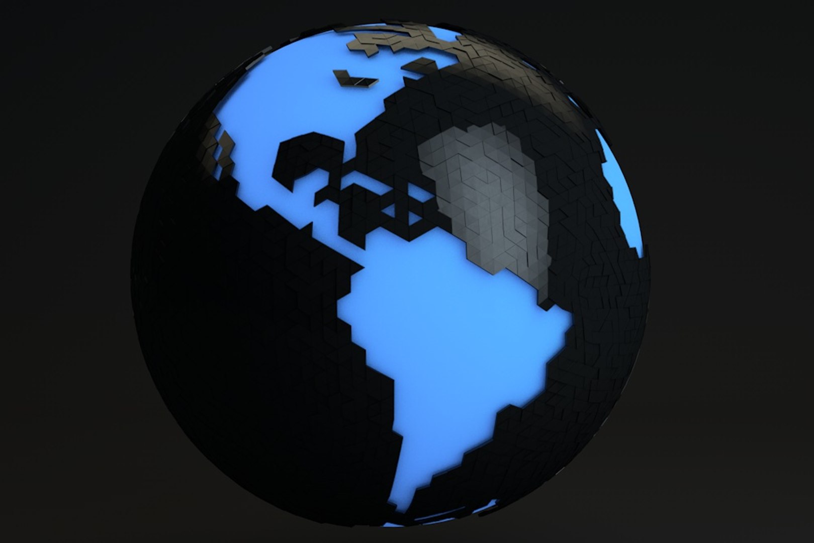 3d Minimal Design Modern Earth Model