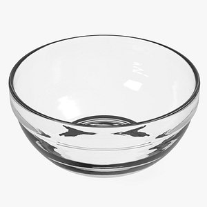 Glass Deep Bowl 3D model