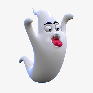 3D model cartoon ghost character 2