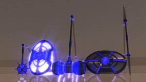 3D SciFi Melee Weapon Set
