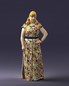 dress flower model