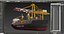 Container Ship With Gantry Crane