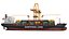 Container Ship With Gantry Crane