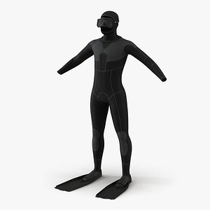 Dive Wetsuit 3D Model