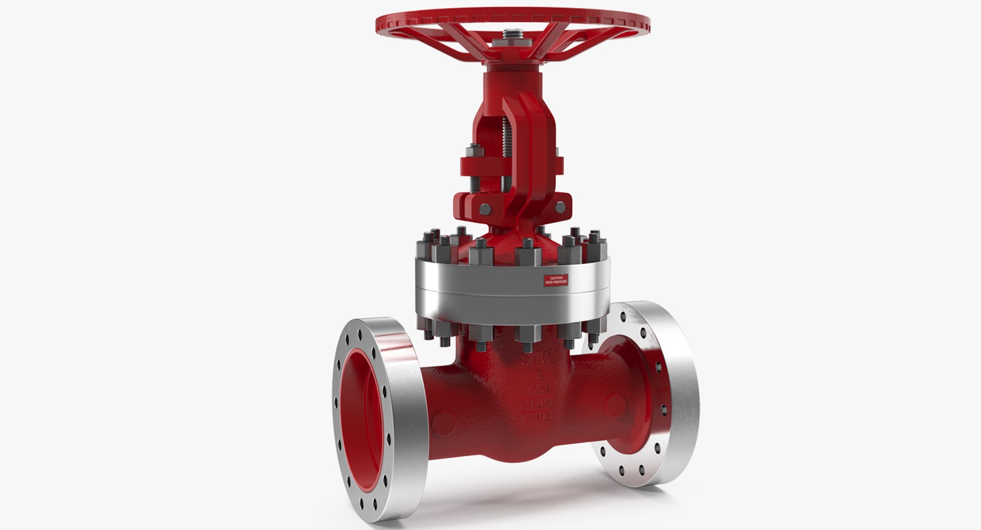 Wedge Gate Valve 3D Model 3D model preview