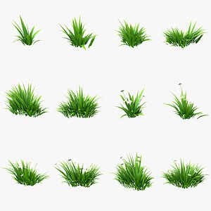 3D Cartoon Grass Pack
