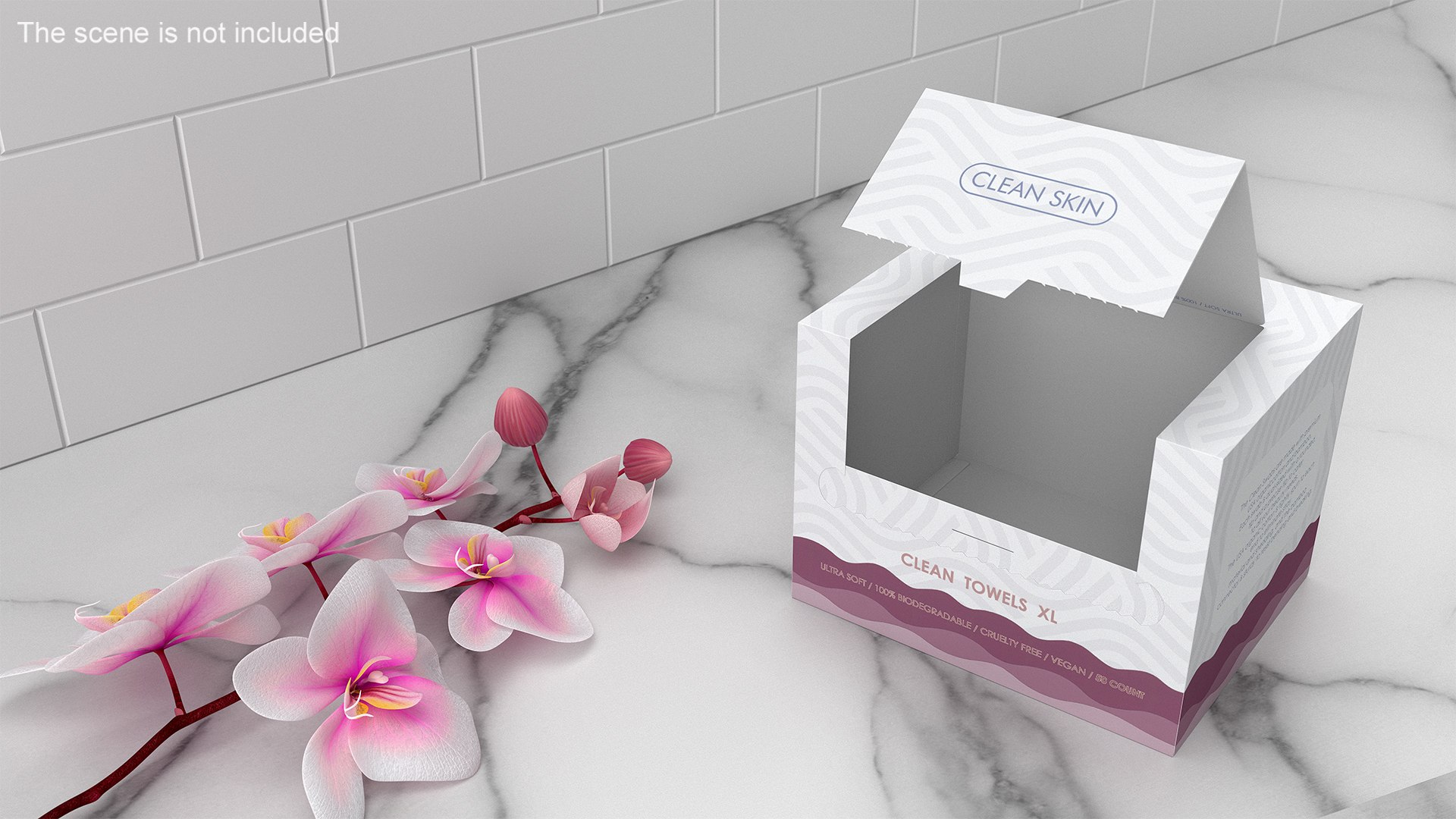 Paper Towel Box Empty 3D model preview