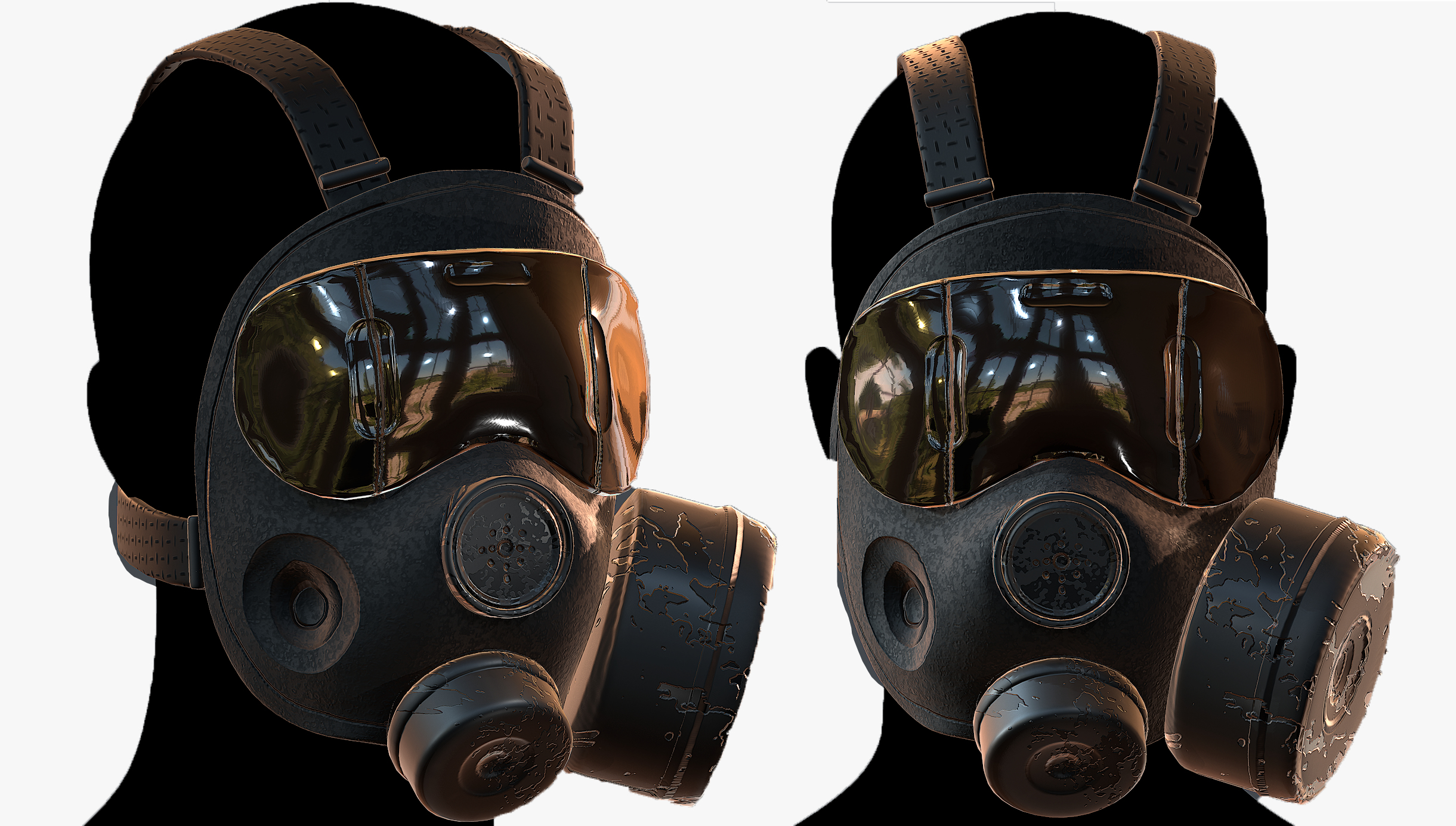 3D gas mask model - TurboSquid 1687264