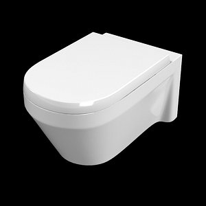 Duravit Starck 2 Toilet water closet wall mounted wc modern contemporary.
