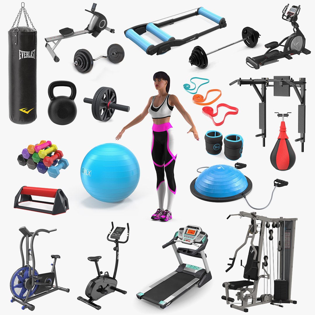 Gym Collection 8 3D model preview