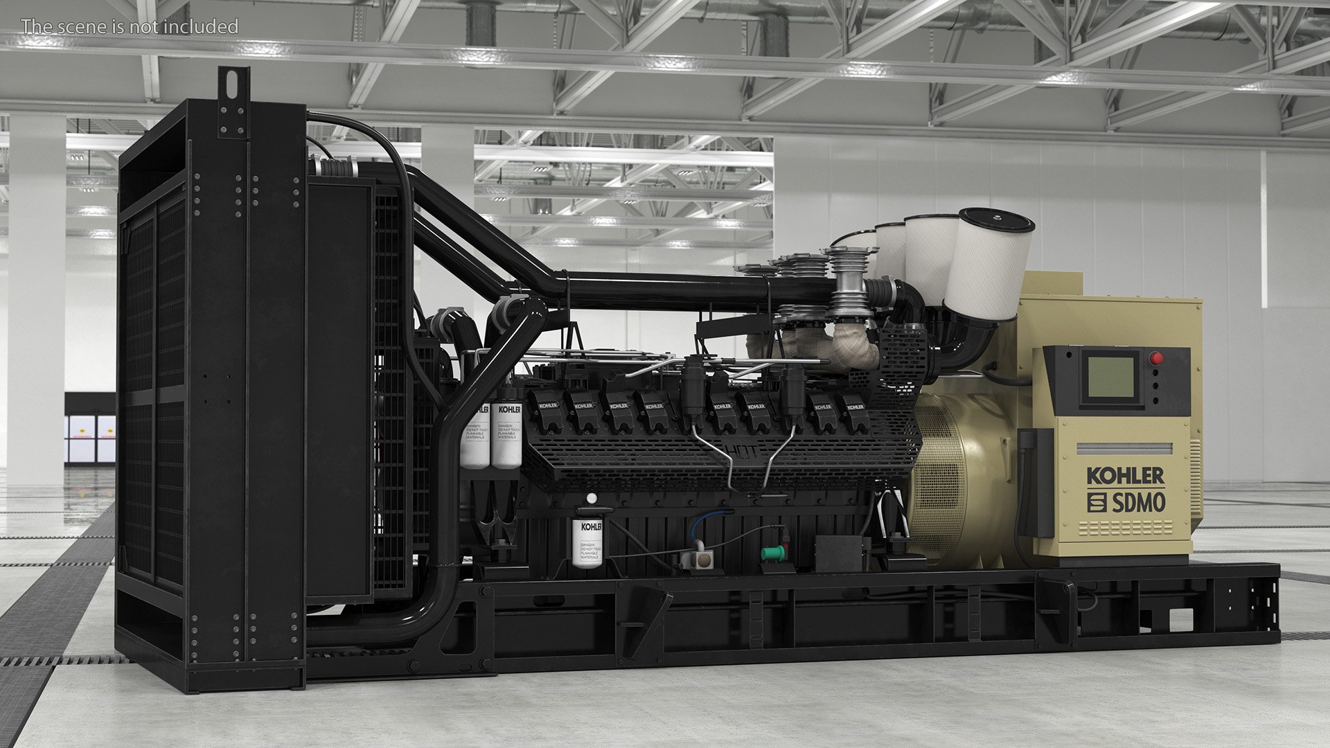 Kohler Diesel Generator Sand Color Model - TurboSquid 2220867